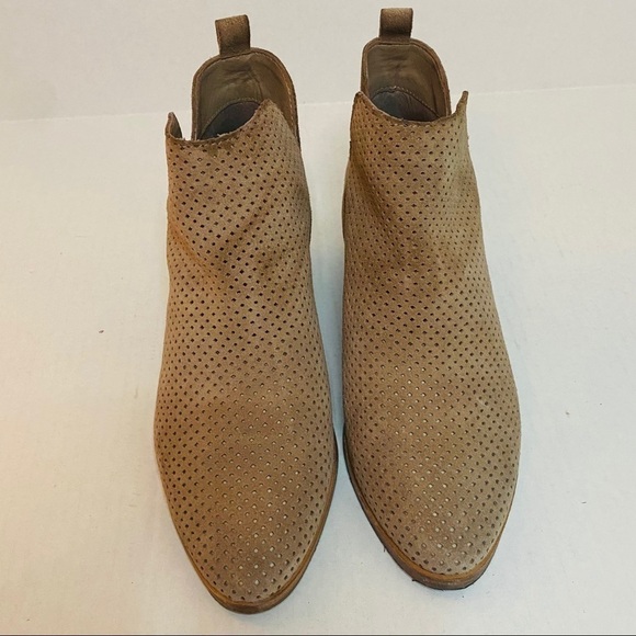 Dolce Vita Shoes - Dolce Vita Perforated Tivon Booties Tan Size:6.5